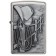 Зажигалка ZIPPO Classic с покрытием Brushed Chrome, латунь/сталь, серебристая, матовая, 38x13x57 мм