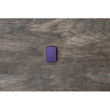 Зажигалка ZIPPO Classic с покрытием Purple Matte, латунь/сталь, фиолетовая, матовая, 38x13x57 мм-4