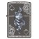 Зажигалка ZIPPO Armor® с покрытием Black Ice®, латунь/сталь, чёрная, глянцевая, 37х13x58 мм