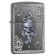 Зажигалка ZIPPO Armor® с покрытием Black Ice®, латунь/сталь, чёрная, глянцевая, 37х13x58 мм