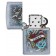 Зажигалка ZIPPO Vintage Tattoo с покрытием Street Chrome™, латунь/сталь, серебристая, 38x13x57 мм