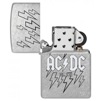 Зажигалка ZIPPO AC/DC с покрытием Street Chrome, латунь/сталь, серебристая, 38x13x57 мм-3