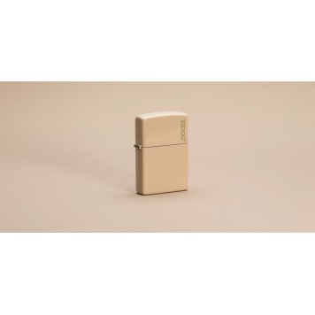Зажигалка ZIPPO Classic с покрытием Flat Sand, латунь/сталь, бежевая, матовая, 38x13x57 мм-1