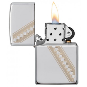 Зажигалка ZIPPO Classic с покрытием High Polish Chrome, латунь/сталь, серебристая, 36x12x56 мм-1