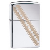 Зажигалка ZIPPO Classic с покрытием High Polish Chrome, латунь/сталь, серебристая, 36x12x56 мм