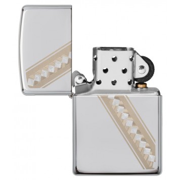 Зажигалка ZIPPO Classic с покрытием High Polish Chrome, латунь/сталь, серебристая, 36x12x56 мм-2