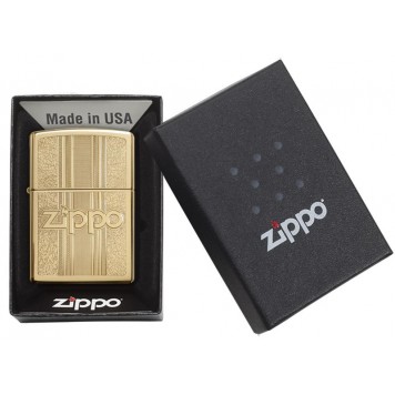 Зажигалка ZIPPO Classic с покрытием High Polish Brass, латунь/сталь, золотистая, 38x13x57 мм-3