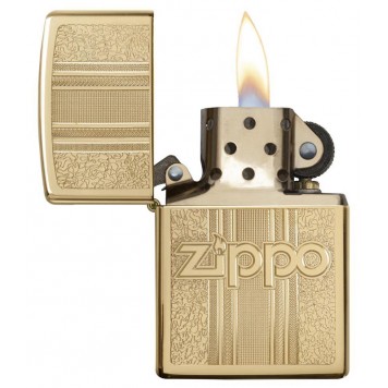 Зажигалка ZIPPO Classic с покрытием High Polish Brass, латунь/сталь, золотистая, 38x13x57 мм-1