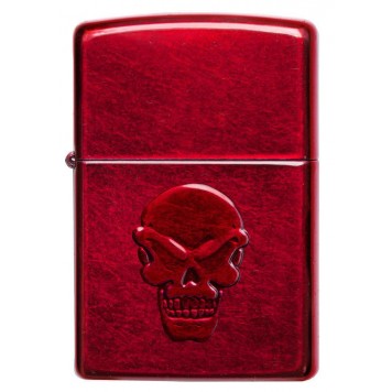 Зажигалка ZIPPO Doom с покрытием Candy Apple Red, латунь/сталь, красная, глянцевая, 38x13x57 мм-3
