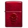 Зажигалка ZIPPO Doom с покрытием Candy Apple Red, латунь/сталь, красная, глянцевая, 38x13x57 мм