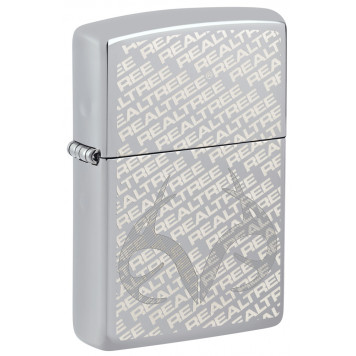 Зажигалка ZIPPO Reatree® с покрытием High Polish Chrome, латунь/сталь, серебристая, 38x13x57 мм