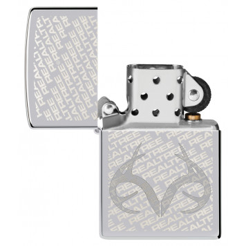 Зажигалка ZIPPO Reatree® с покрытием High Polish Chrome, латунь/сталь, серебристая, 38x13x57 мм-3