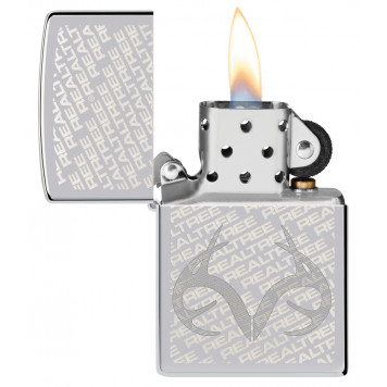 Зажигалка ZIPPO Reatree® с покрытием High Polish Chrome, латунь/сталь, серебристая, 38x13x57 мм-2