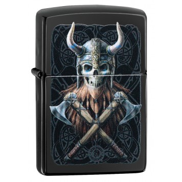 Зажигалка ZIPPO Anne Stokes с покрытием High Polish Black, латунь/сталь, чёрная, 38x13x57 мм