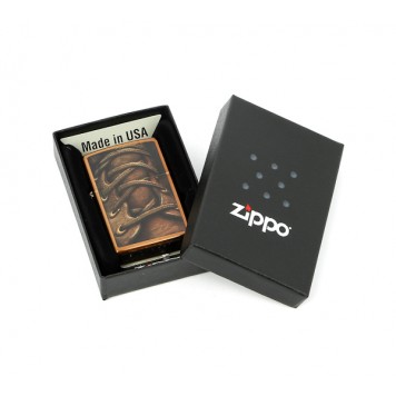 Зажигалка ZIPPO Classic с покрытием Toffee™, латунь/сталь, медная, матовая, 36x12x56 мм-1