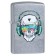 Зажигалка ZIPPO Skull Headphone с покрытием Street Chrome™, латунь/сталь, серебристая, 38x13x57 мм