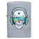 Зажигалка ZIPPO Skull Headphone с покрытием Street Chrome™, латунь/сталь, серебристая, 38x13x57 мм