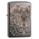 Зажигалка ZIPPO Elephant Fancy Fill Design с покрытием Black Ice®, латунь/сталь, чёрная, 38x13x57 мм