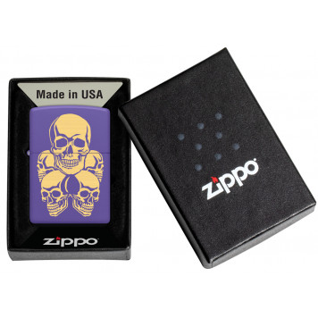 Зажигалка ZIPPO с покрытием Purple Matte, латунь/сталь, фиолетовая, 38x13x57 мм-5