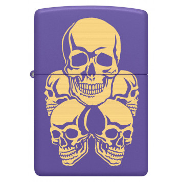 Зажигалка ZIPPO с покрытием Purple Matte, латунь/сталь, фиолетовая, 38x13x57 мм-1