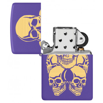 Зажигалка ZIPPO с покрытием Purple Matte, латунь/сталь, фиолетовая, 38x13x57 мм-3