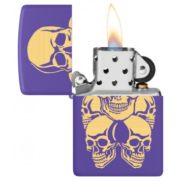 Зажигалка ZIPPO с покрытием Purple Matte, латунь/сталь, фиолетовая, 38x13x57 мм-2