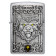 Зажигалка ZIPPO Wolf Emblem с покрытием Brushed Chrome, латунь/сталь, серебристая, 36x13x57 мм