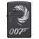 Зажигалка ZIPPO James Bond 007™ с покрытием Black Matte, латунь/сталь, чёрная, матовая, 36x12x56 мм