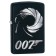 Зажигалка ZIPPO James Bond 007™ с покрытием Black Matte, латунь/сталь, чёрная, матовая, 36x12x56 мм