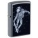 Зажигалка ZIPPO Skateboarding Astronaut с покрытием Flat Grey, латунь/сталь, серая, 38x13x57 мм