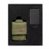 Набор ZIPPO: чёрная зажигалка Black Crackle® и зелёный нейлоновый чехол, в подарочной коробке