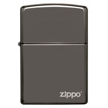 Зажигалка ZIPPO Classic с покрытием Black Ice®, латунь/сталь, чёрная, глянцевая, 38x13x57 мм-3