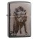 Зажигалка ZIPPO Wolf Design с покрытием Black Ice®, латунь/сталь, чёрная, глянцевая, 38x13x57 мм