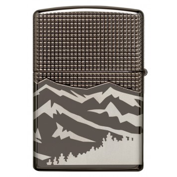 Зажигалка ZIPPO Armor™ с покрытием High Polish Black Ice®, латунь/сталь, чёрная, 38x13x57 мм-3