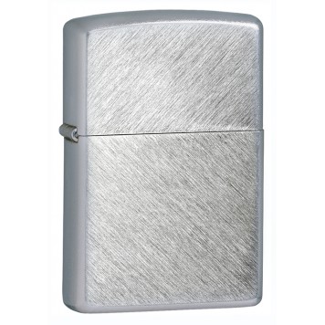 Зажигалка ZIPPO с покрытием Herringbone Sweep, латунь/сталь, серебристая, матовая, 38x13x57 мм