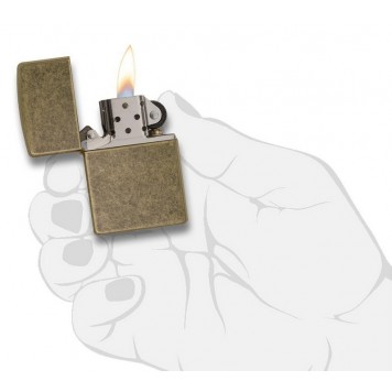 Зажигалка ZIPPO, с покрытием Anitque Brass™, медь/сталь, матовая, 38x13x57 мм-1