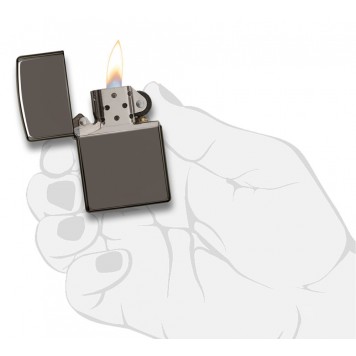Подарочный набор ZIPPO: зажигалка Black Ice® и вставной блок для зажигалок для трубок, латунь/сталь-4