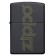 Зажигалка ZIPPO Zippo Design с покрытием Black Matte, латунь/сталь, чёрная, матовая, 38x13x57 мм