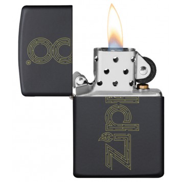 Зажигалка ZIPPO Zippo Design с покрытием Black Matte, латунь/сталь, чёрная, матовая, 38x13x57 мм-4