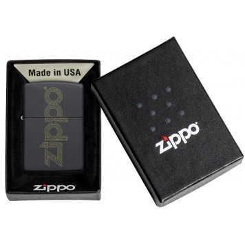 Зажигалка ZIPPO Zippo Design с покрытием Black Matte, латунь/сталь, чёрная, матовая, 38x13x57 мм-1