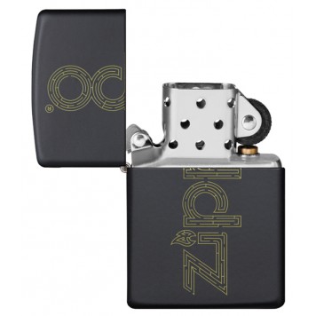 Зажигалка ZIPPO Zippo Design с покрытием Black Matte, латунь/сталь, чёрная, матовая, 38x13x57 мм-3