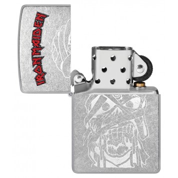 Зажигалка ZIPPO Iron Maiden с покрытием Street Chrome, латунь/сталь, серебристая, 38x13x57 мм-3