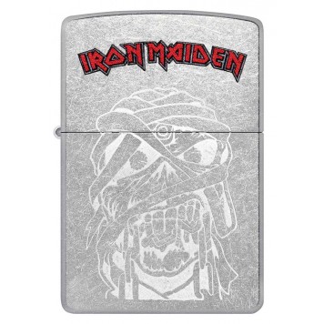 Зажигалка ZIPPO Iron Maiden с покрытием Street Chrome, латунь/сталь, серебристая, 38x13x57 мм-1