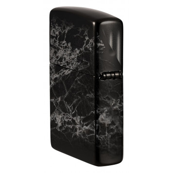 Зажигалка ZIPPO Classic с покрытием High Polish Black, латунь/сталь, черная, глянцевая, 38x13x57 мм-8