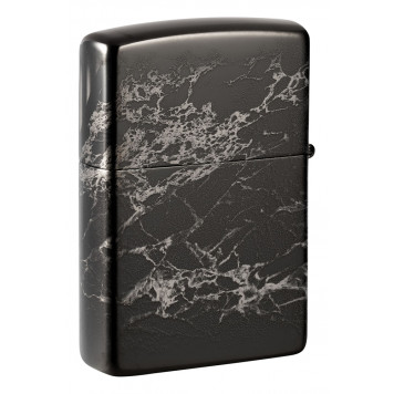 Зажигалка ZIPPO Classic с покрытием High Polish Black, латунь/сталь, черная, глянцевая, 38x13x57 мм-6