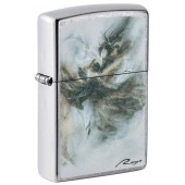 Зажигалка ZIPPO Luis Royo с покрытием Street Chrome, латунь/сталь, серебристая, 38x13x57 мм