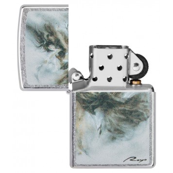 Зажигалка ZIPPO Luis Royo с покрытием Street Chrome, латунь/сталь, серебристая, 38x13x57 мм-3