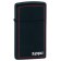 Зажигалка ZIPPO Slim® с покрытием Black Matte, латунь/сталь, чёрная, матовая, 29x10x60 мм