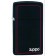 Зажигалка ZIPPO Slim® с покрытием Black Matte, латунь/сталь, чёрная, матовая, 29x10x60 мм