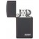 Зажигалка ZIPPO Slim® с покрытием Black Matte, латунь/сталь, чёрная, матовая, 29x10x60 мм